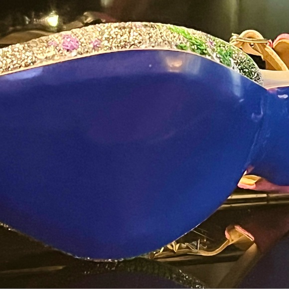 Leather - sequin heels - Picture 6 of 9